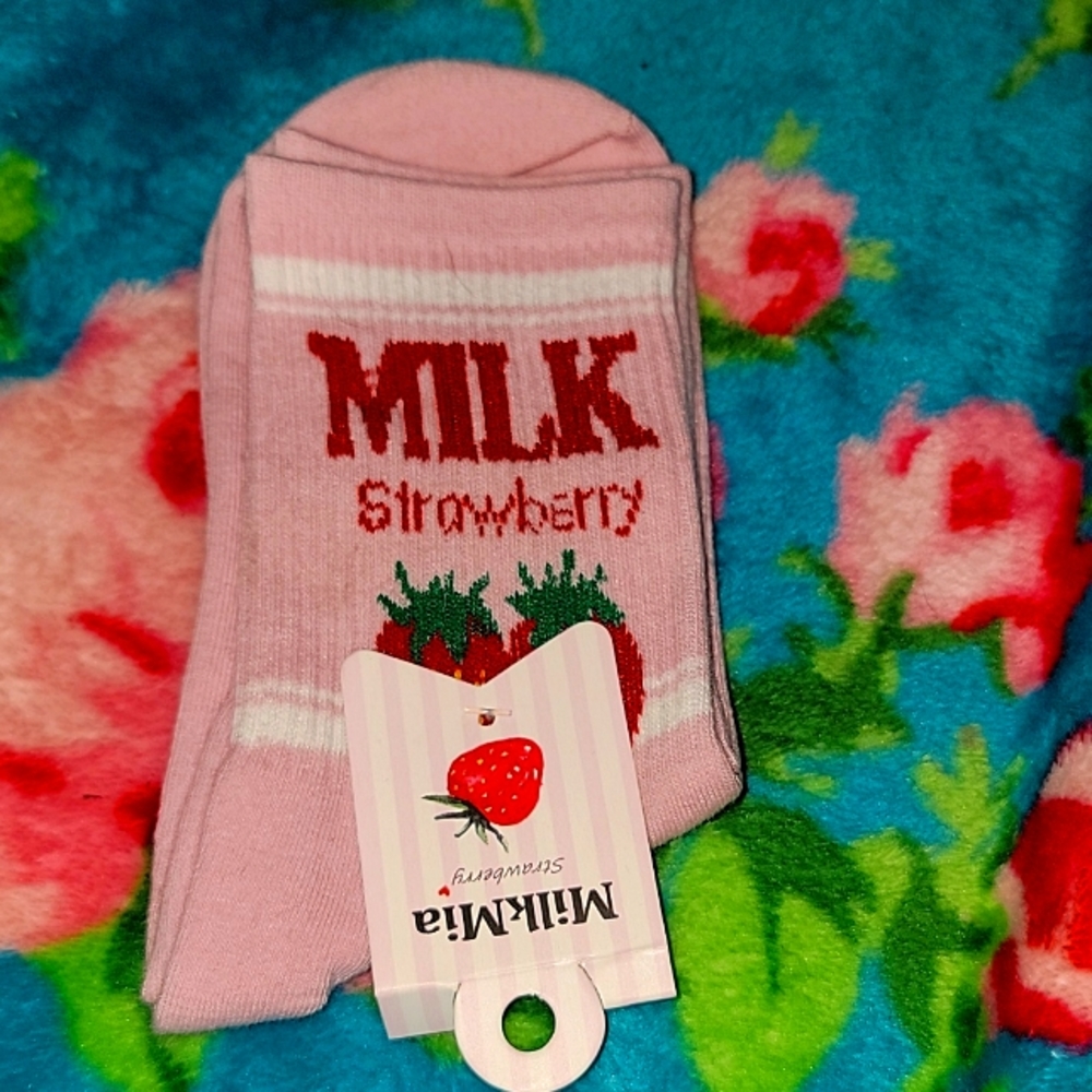 Strawberry Milk Socks